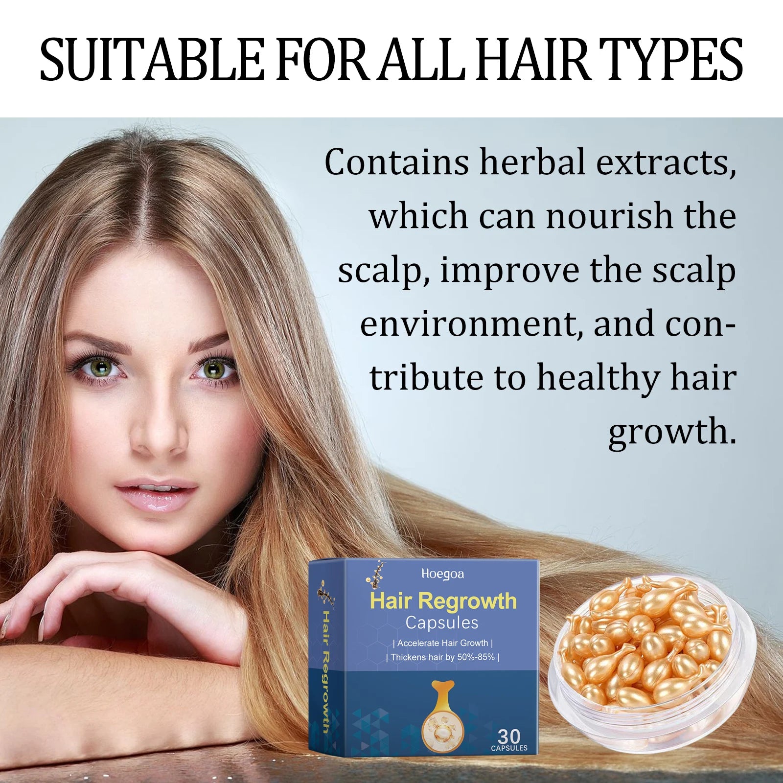 Hair Regrowth Capsules Morocco Essential Oil