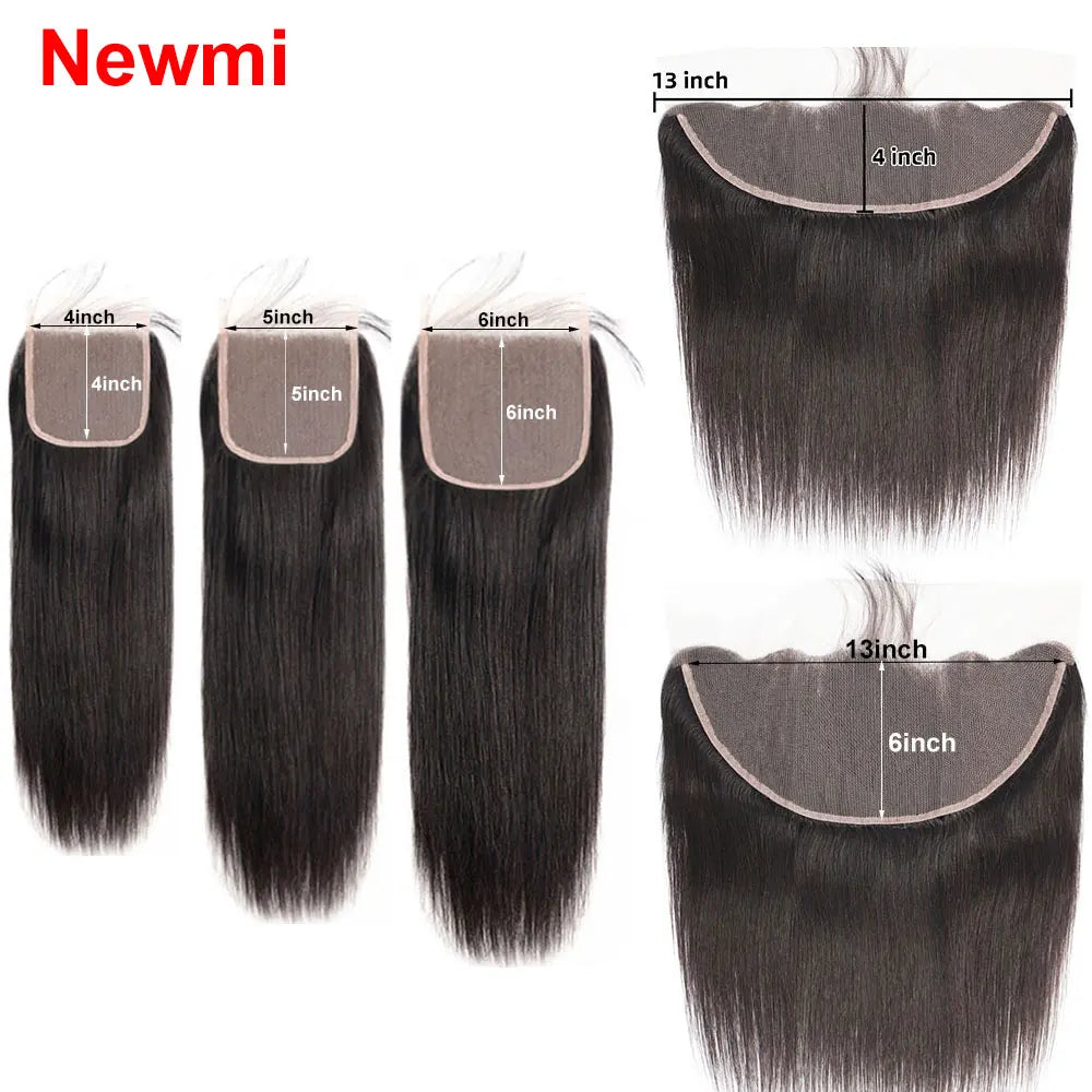 man Hair Ear to Ear Frontal ExtensionsStraight 4x4 5x5 6x6 Lace Closure Human Hair Transparent HD 13x4 13x6 Lace Frontal Hu