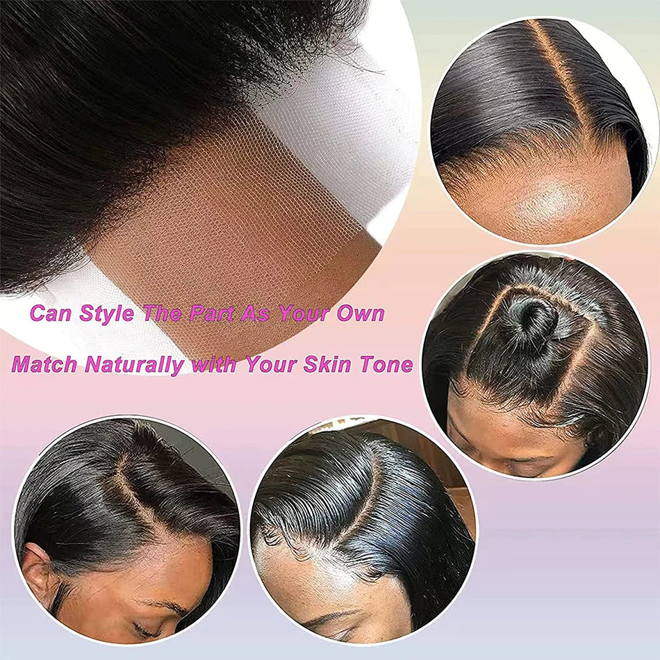 man Hair Ear to Ear Frontal ExtensionsStraight 4x4 5x5 6x6 Lace Closure Human Hair Transparent HD 13x4 13x6 Lace Frontal Hu
