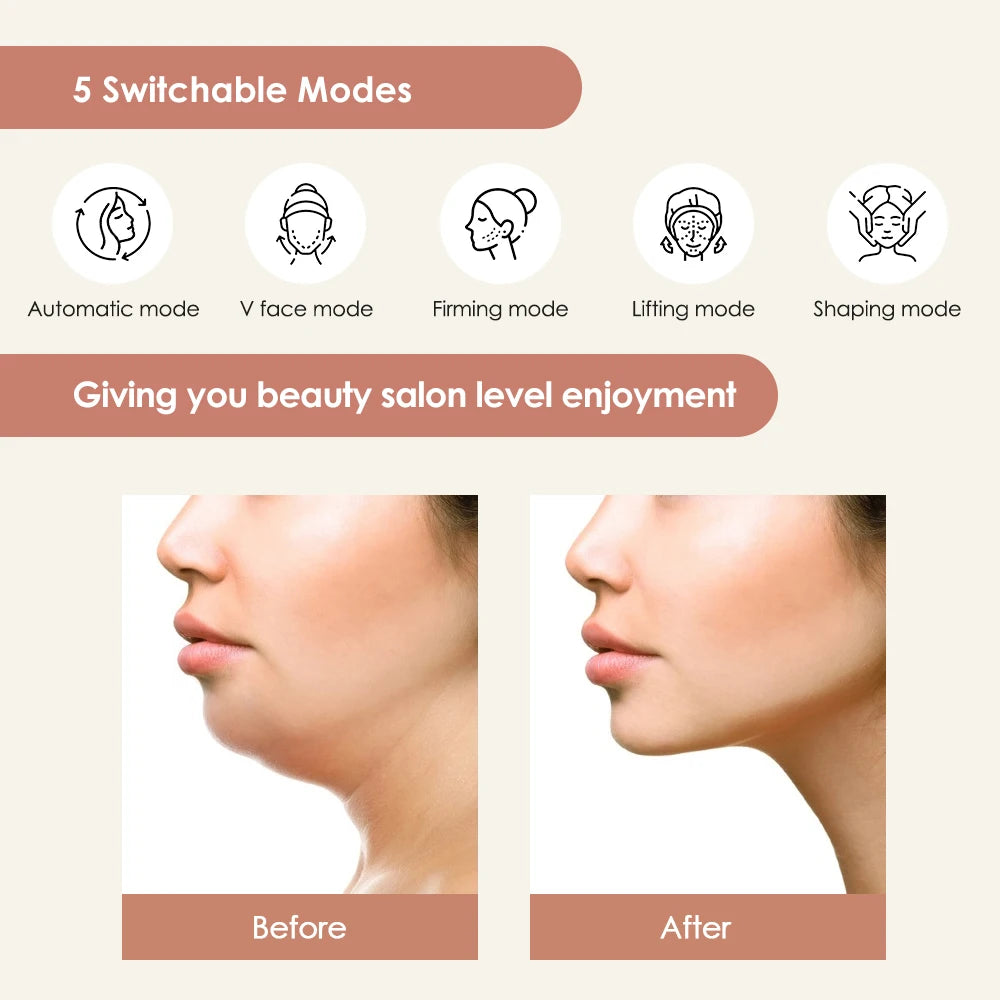 Microcurrent V-Face Lifting Machine Double Chin Remover