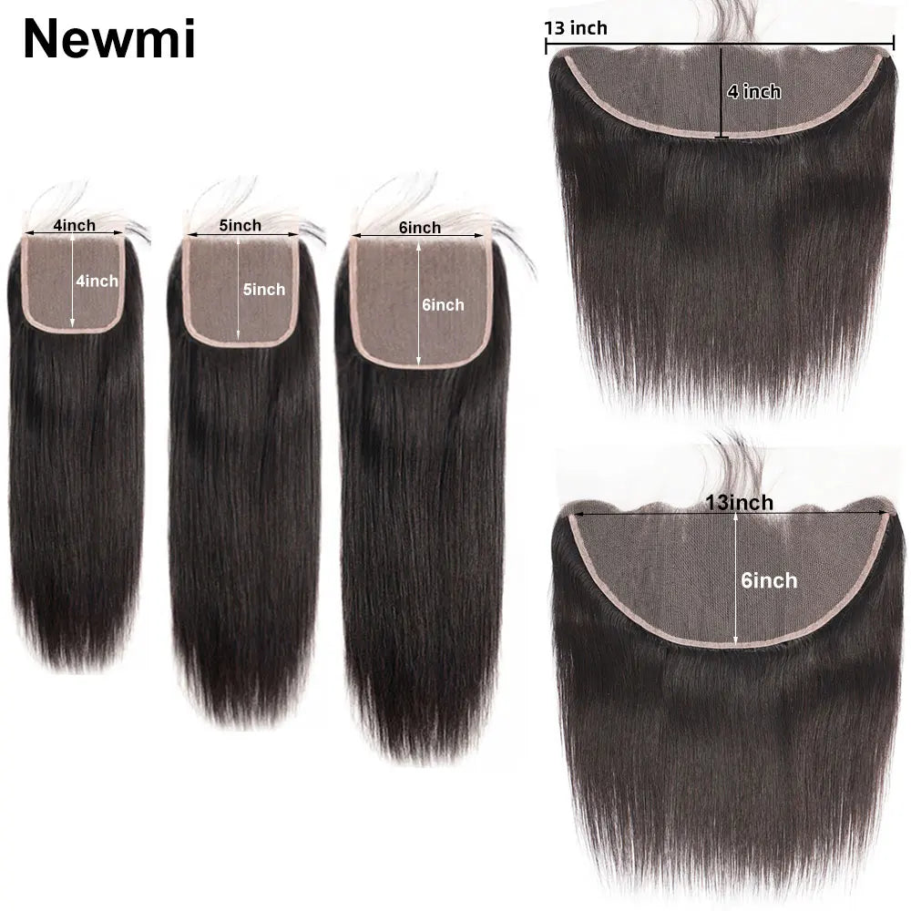 man Hair Ear to Ear Frontal ExtensionsStraight 4x4 5x5 6x6 Lace Closure Human Hair Transparent HD 13x4 13x6 Lace Frontal Hu