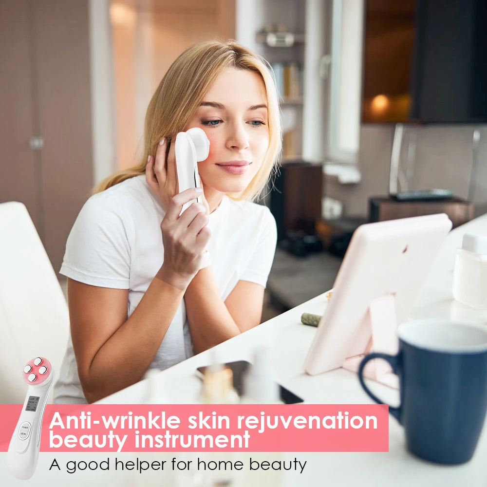 RF Radio Frequency Facial LED Photon Beauty Device