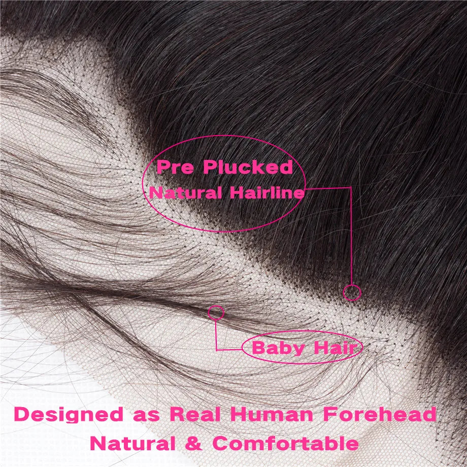 man Hair Ear to Ear Frontal ExtensionsStraight 4x4 5x5 6x6 Lace Closure Human Hair Transparent HD 13x4 13x6 Lace Frontal Hu