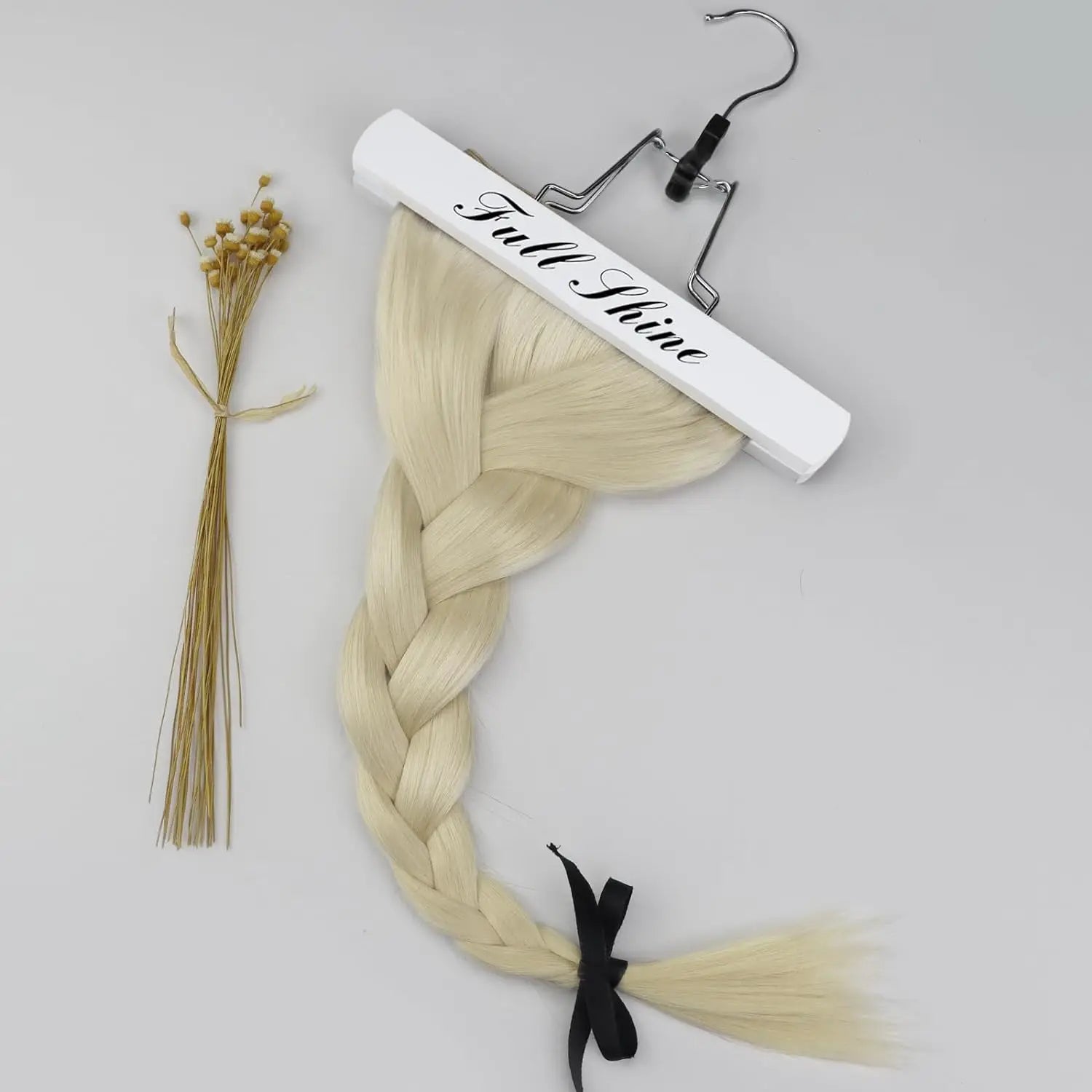 Full Shine Blonde Seamless Clip in Human Hair Extensions